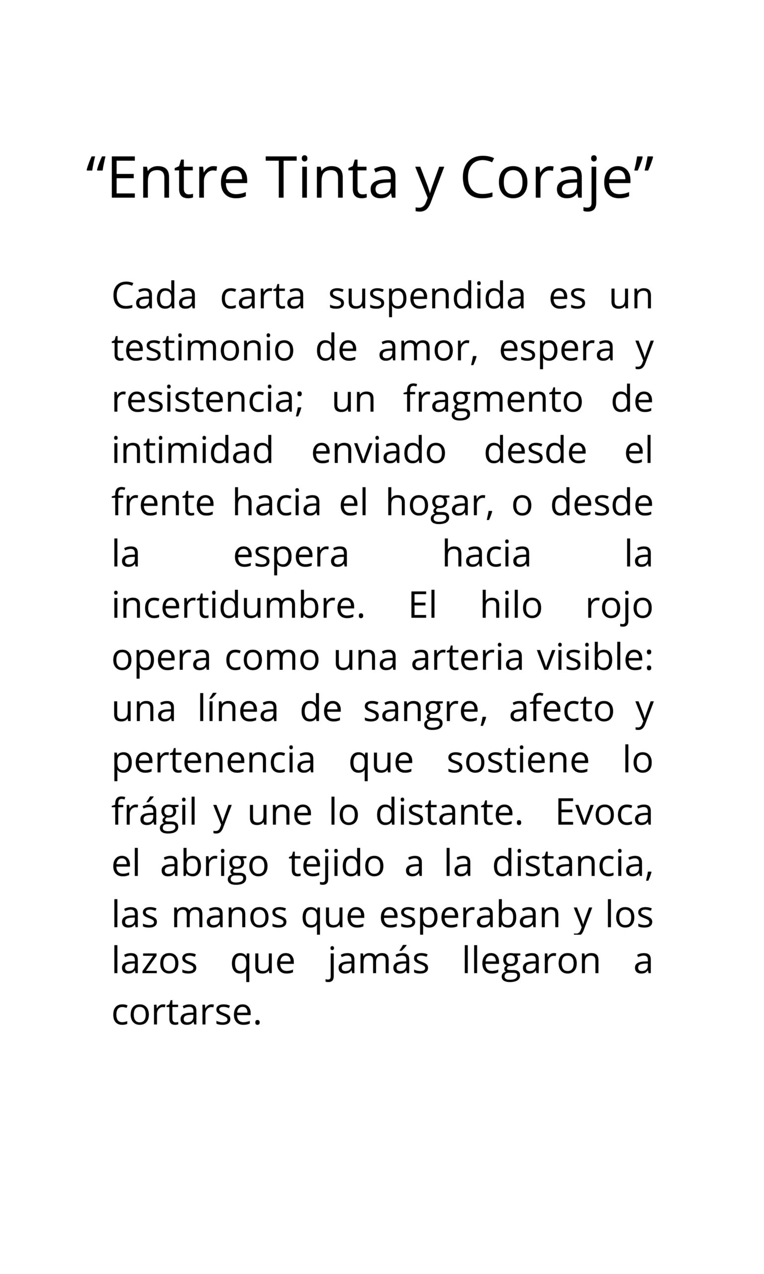 Memoria descriptiva - cartas